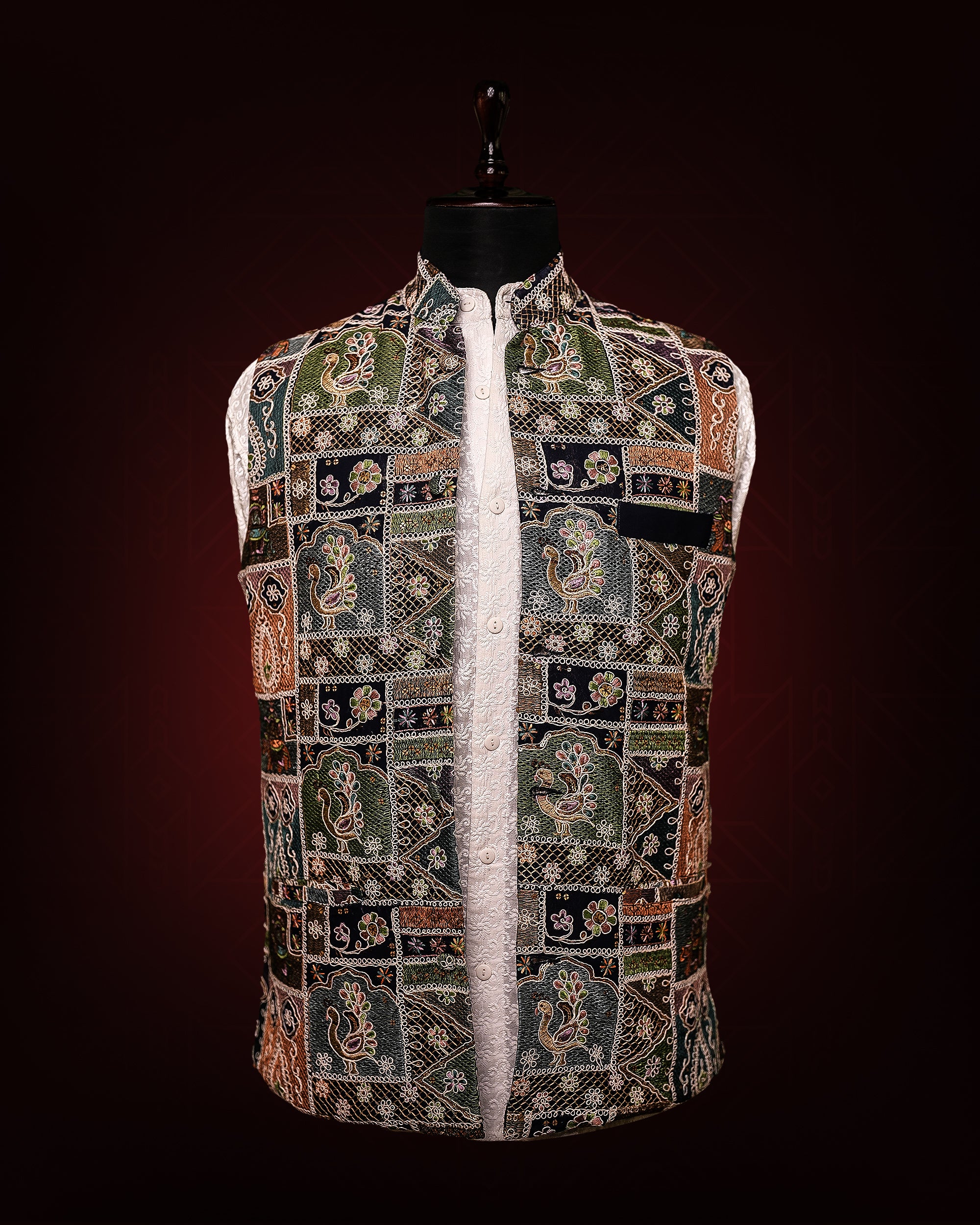 Peacock Majesty Nehru Jacket