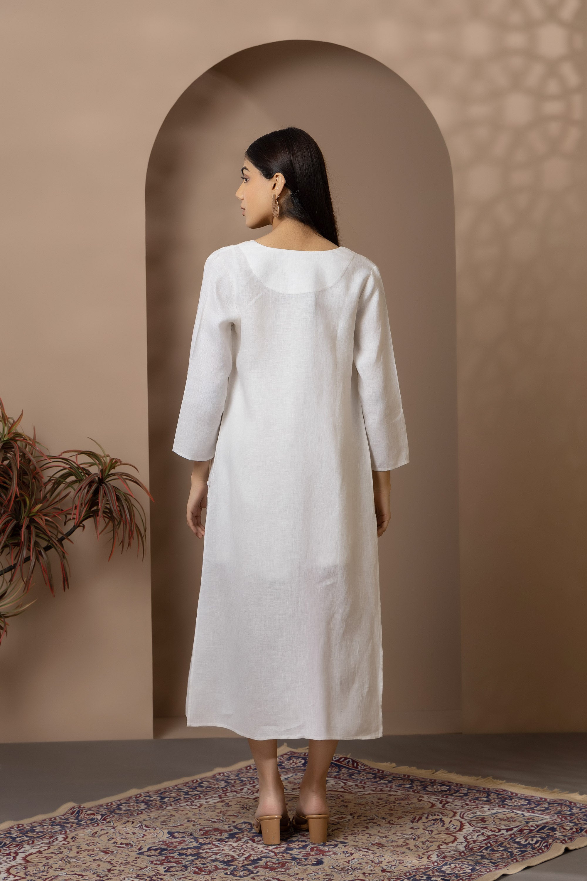 White Linen Cape