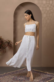 White Linen Co-Ord Set