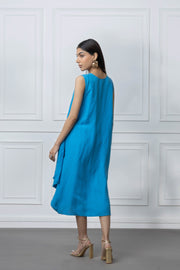 Turquoise Lounge Linen Dress