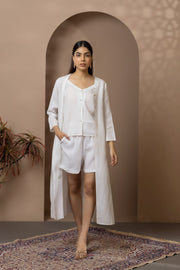 White Linen Cape