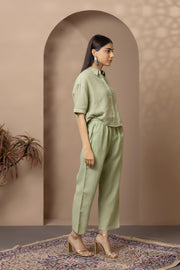 Sage Green Linen Co-Ord Set