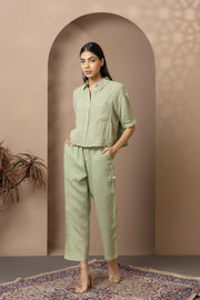 Sage Green Linen Co-Ord Set