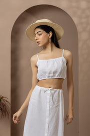 White Linen Co-Ord Set