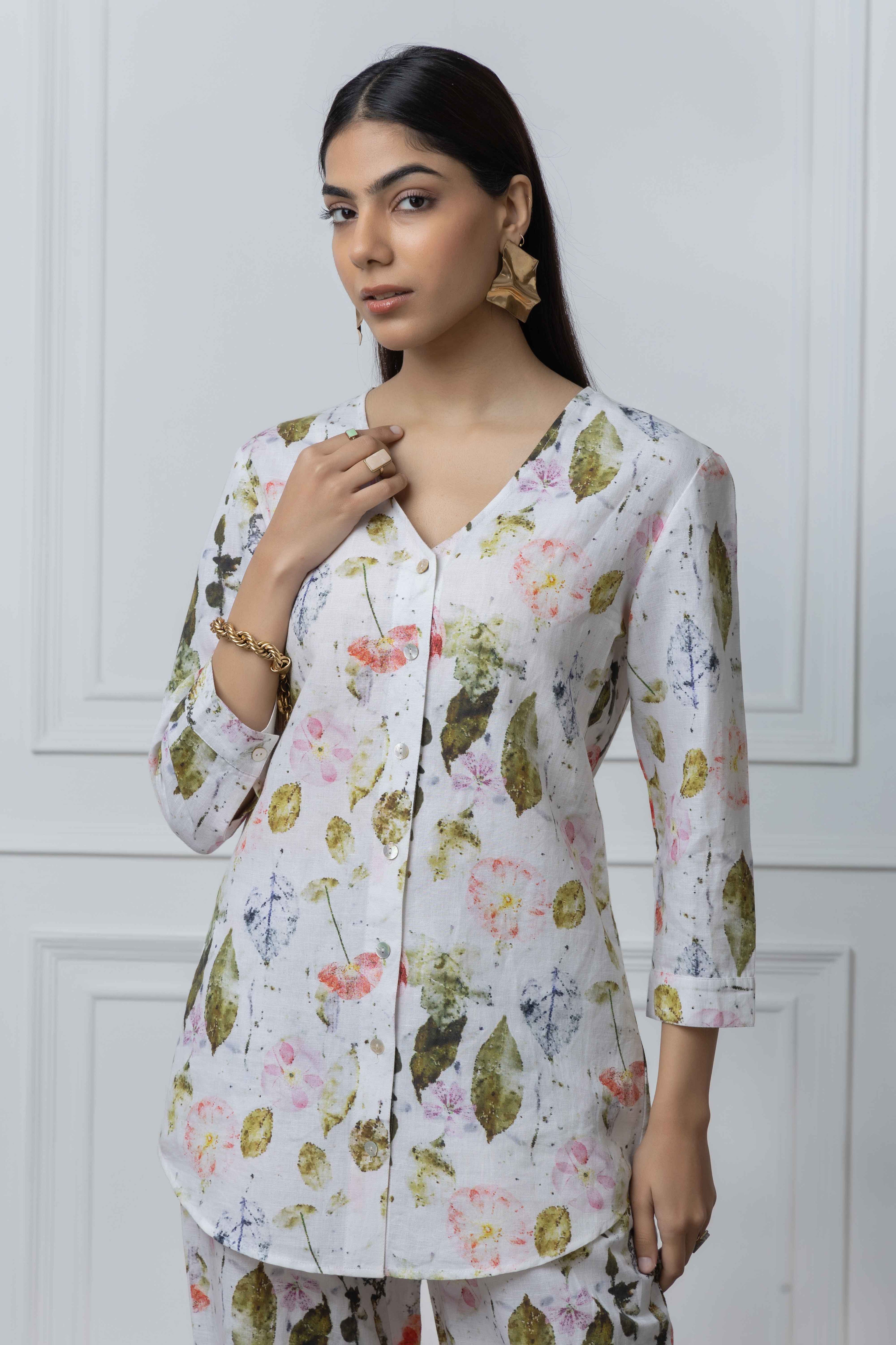Leaf Print Co Ord Set