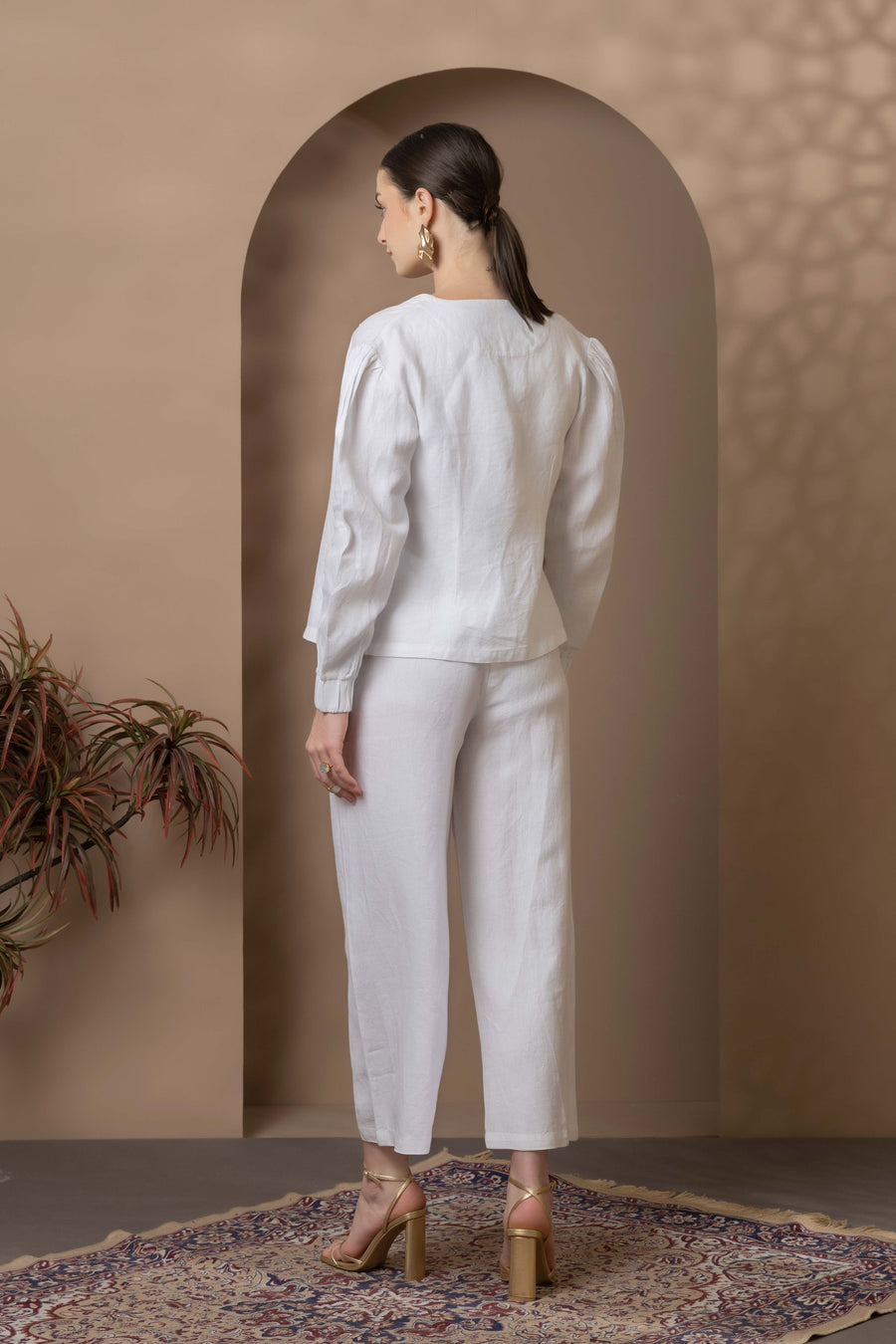 White Linen 3pc Co-Ord Set