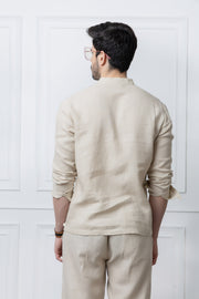 Natural Linen Kurta Shirt