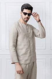 Natural Linen Kurta Shirt