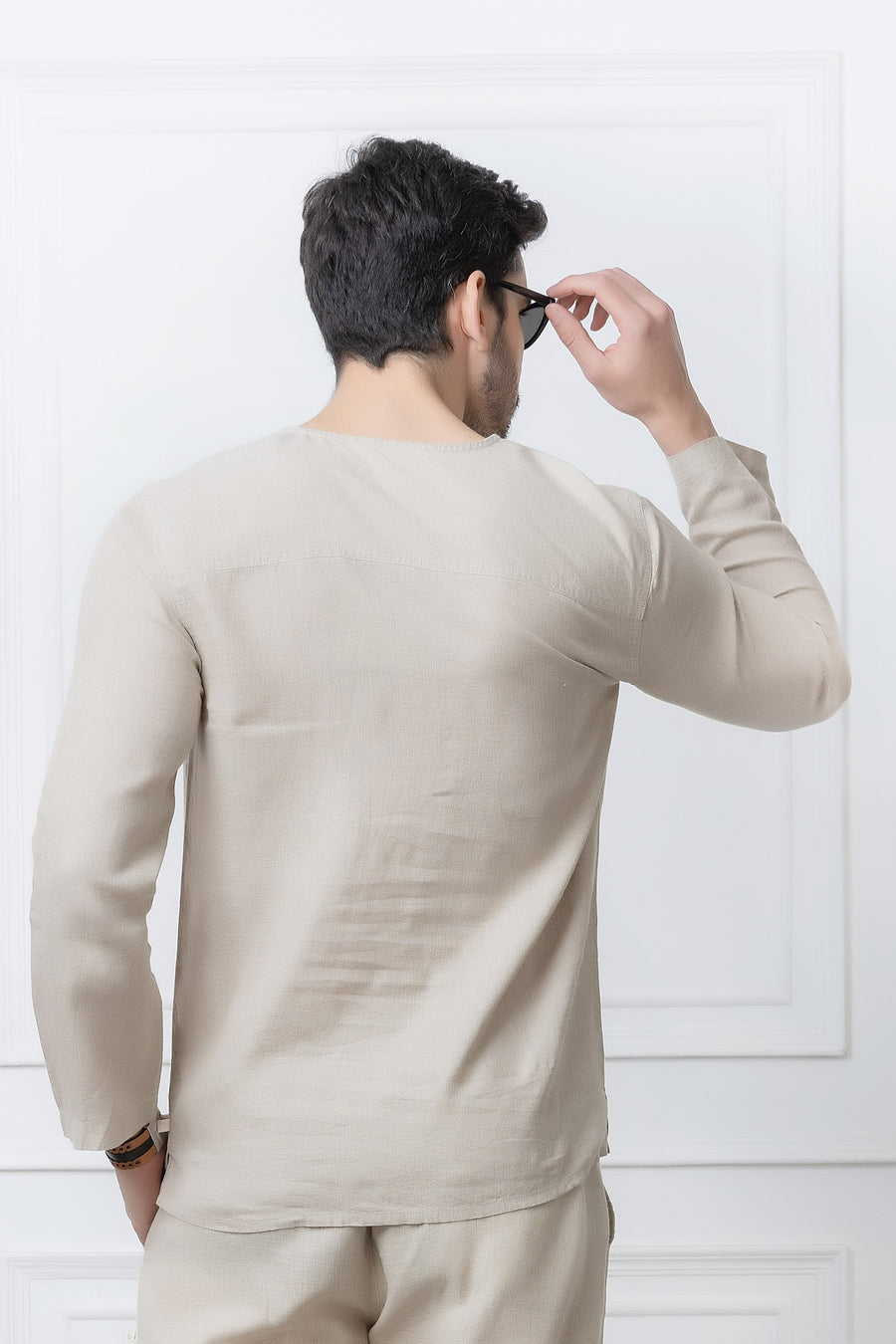 Natural Linen Kurta Shirt