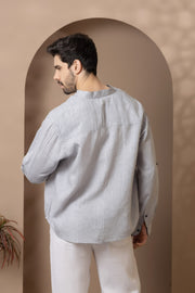 Grey Men's Linen Shirt