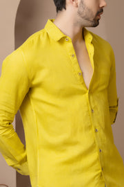 Mustard Linen Shirt