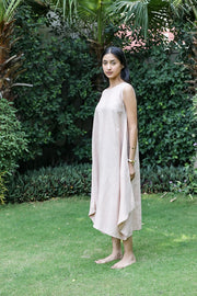 Peach Lounge Linen Dress