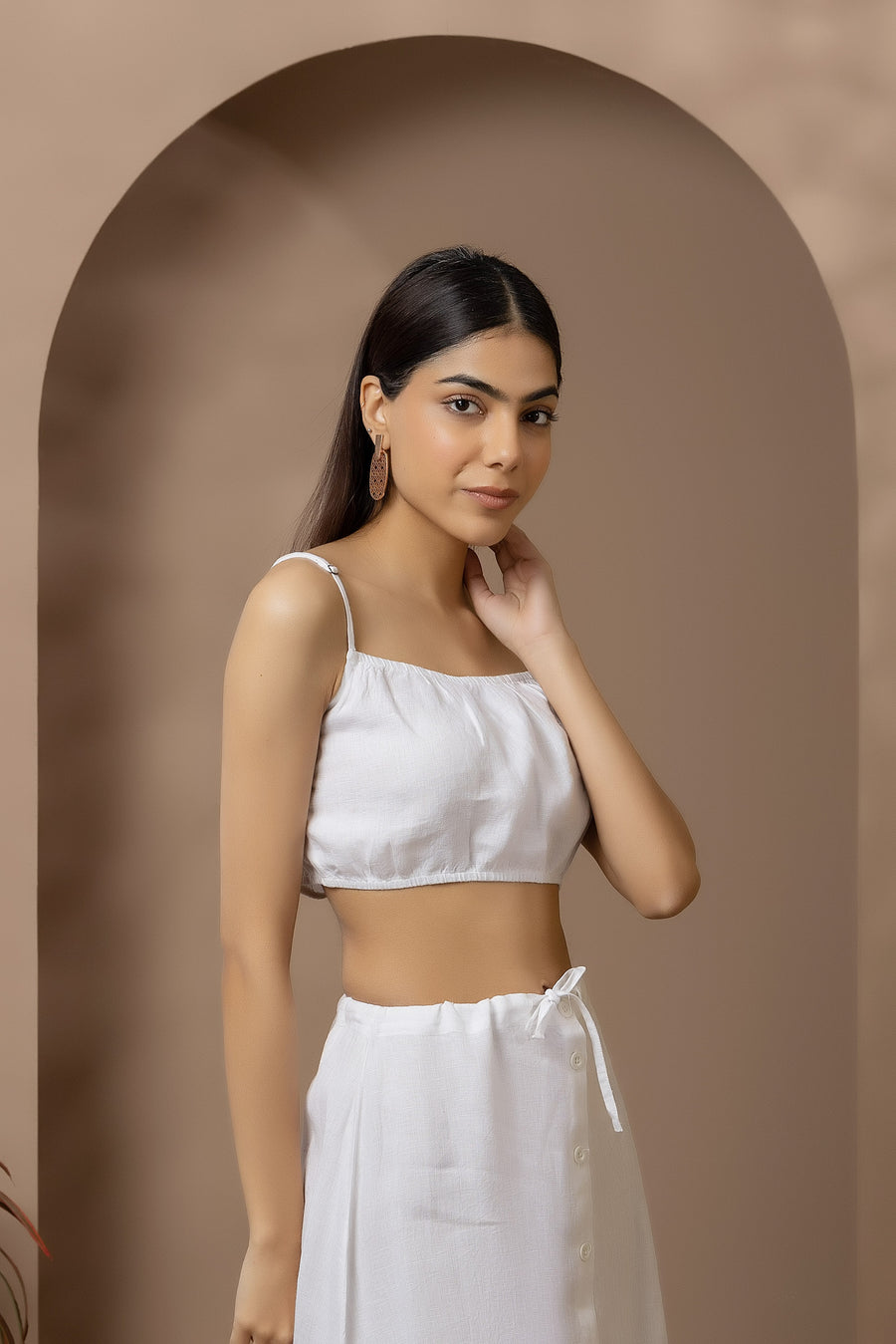 White Linen Co-Ord Set