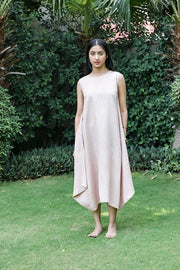 Peach Lounge Linen Dress