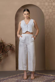 White Linen 3pc Co-Ord Set