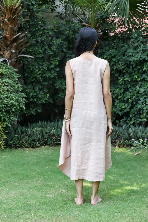 Peach Lounge Linen Dress