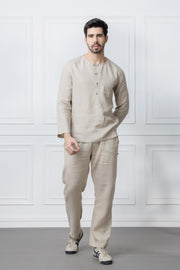 Natural Linen Kurta Shirt