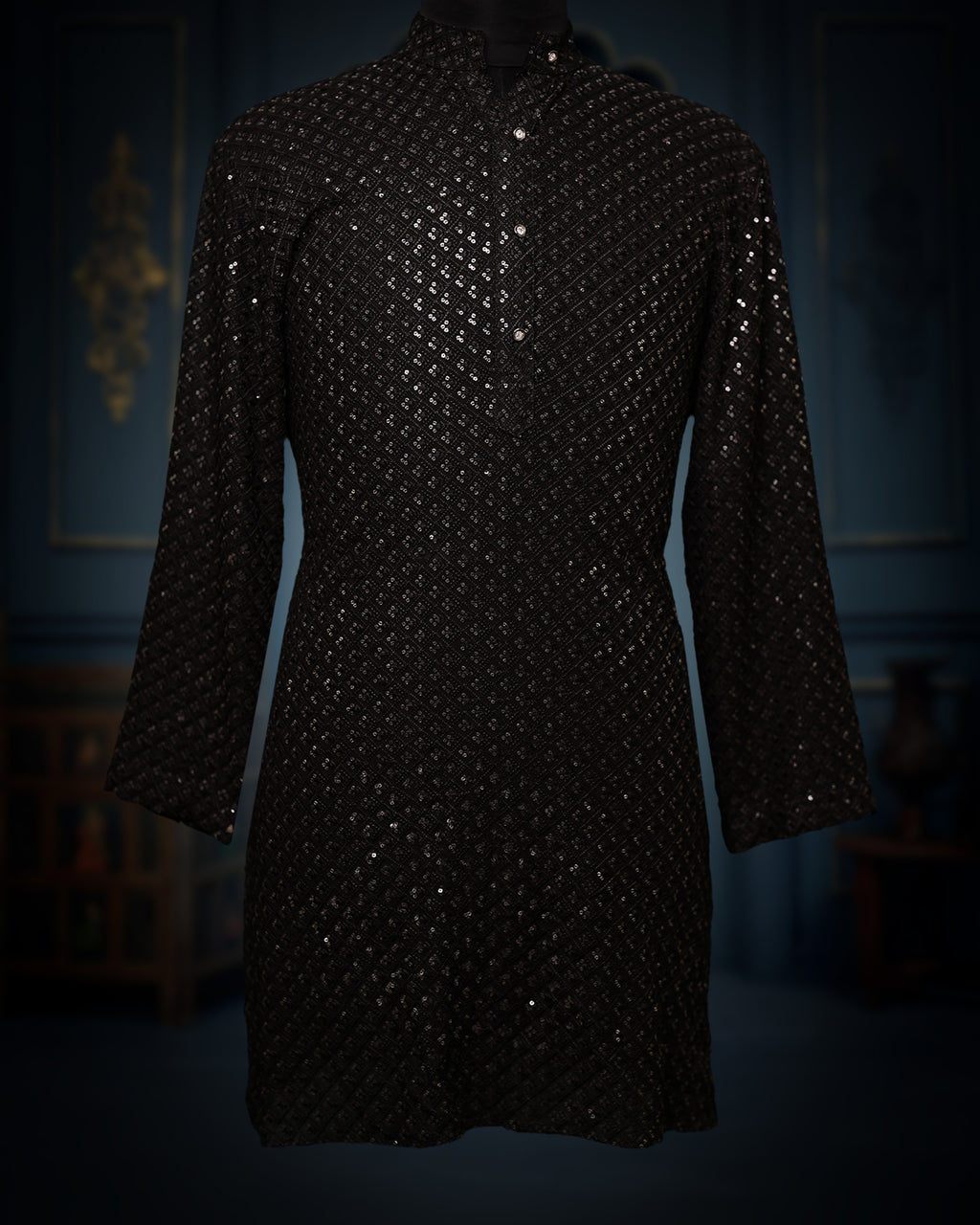 Famous Black Georgette Kurta