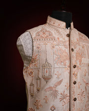 Ivory Rajputana Nehru Jacket