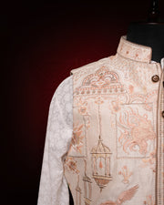 Ivory Rajputana Nehru Jacket