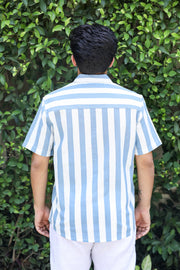 Half Sleeves Striped Shirt