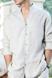 Natural Color Linen Shirt